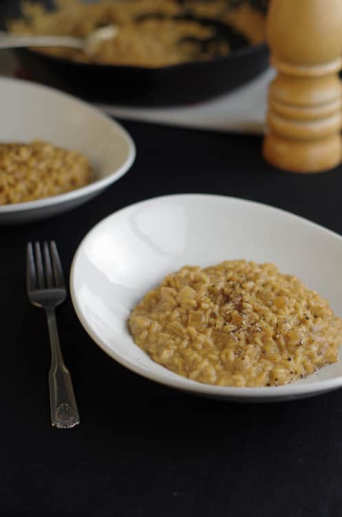 Cheddar and Stout Risotto