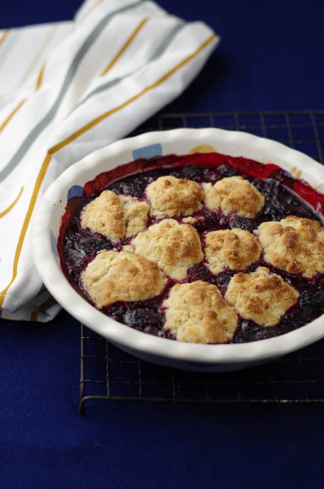 Sloe Gin and Berry Cobbler
