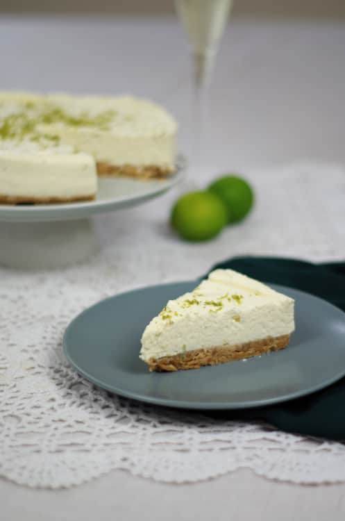 Gin, Elderflower, and Lime Cheesecake